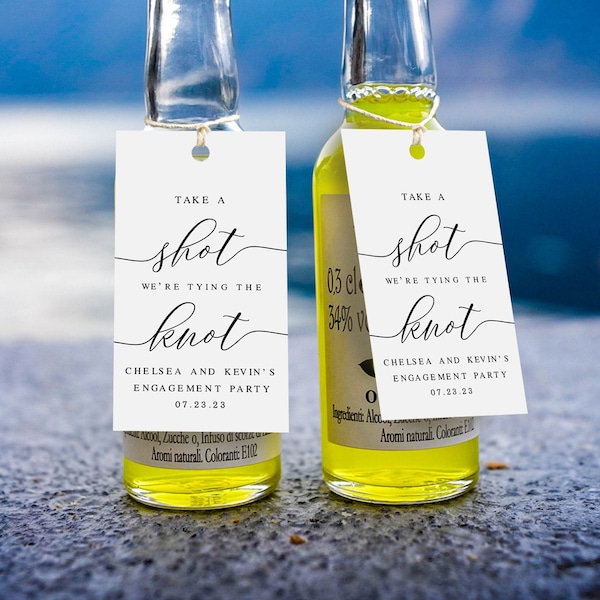 Alcohol Bottle Name Tags Etsy