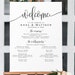 Wedding Program Template Summer Wedding Program Sign Rustic Welcome ...