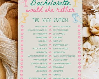 Printed Would They Rather Game, Baby Shower Games, Who Knows Parents Best, Printed Shower Games, Cute Baby Shower Decor