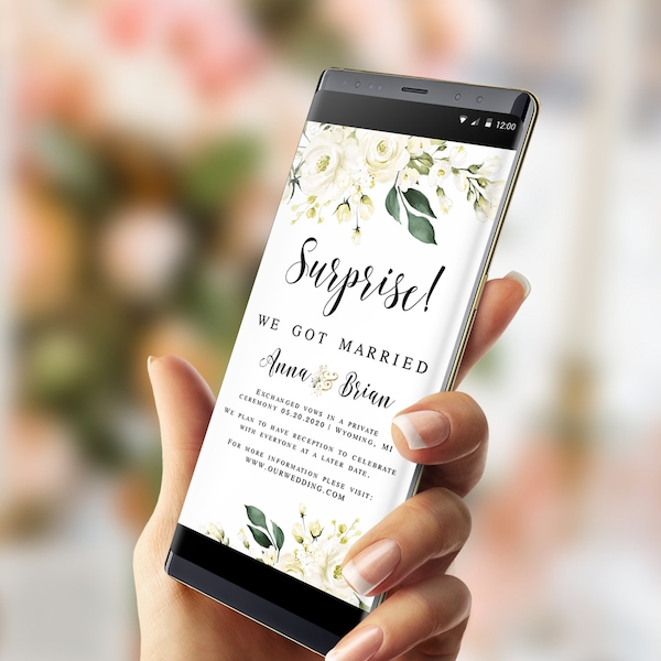 Elopement Announcement Etsy