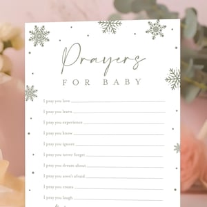 Gebeden voor babysjabloon, gebeden voor babykaart afdrukbaar, kaart babyshower goed, bewerkbare gebeden voor babykaart #f38