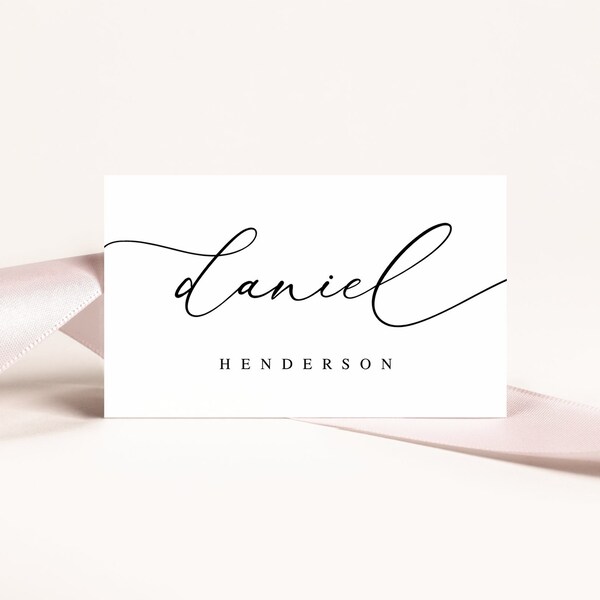 Wedding Name Card Etsy