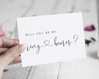Ring Bearer Card Printable - Etsy