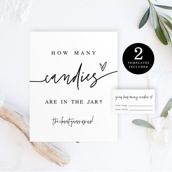 Candy Jar Baby Shower Template Etsy