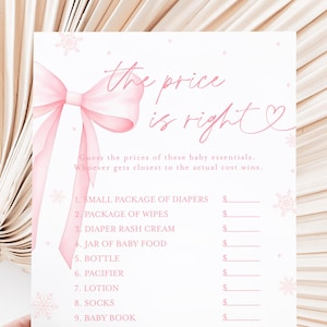 The Price Is Right Baby Shower Game, The Price is Right Baby Game, Editable Baby Shower Game, Baby Price Is Right, Guess The Price #f38