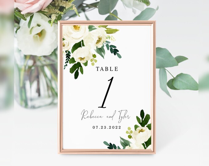 Table Number Template Using Logo This item is unavailable - Etsy