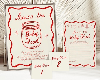 Ciao Bambino babyshowerspel, handgetekende Italiaanse babybrunch decor 5 x 7 #c97