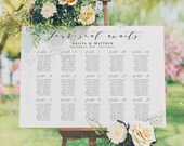Seating Chart Poster Template, Templett, Your Seat Awaits, Printable, Instant download, Fully editable, Simple, Modern Seating Sign #vmt310