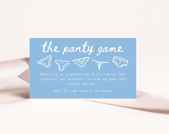 Last Toast On The Coast Bachelorette Party Games, Coastal Beach Bachelorette Party Panty Game Card, Lingerie Shower Hen Night Games #c97b