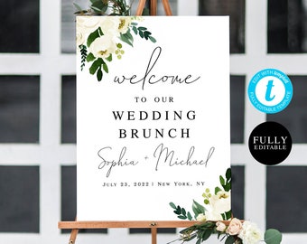 Brunch With The Bridesmaids Party Sign Blush Gray and White Modern Simple Elegant Sign Printable Digital Download 1AB