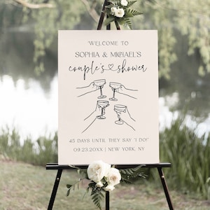 Paare Dusche Willkommen Zeichen, Hochzeit Party Dekor, Instant Download Hochzeit Paare Dusche Willkommen Zeichen, Empfang Willkommen Poster Zeichen #c97