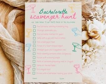 Hen Party Game Download, Hen Do Game, Hand Drawn Bachelorette Scavenger Hunt Party Game, Hen Night Games, Hens Party Games, Dirty Games #c97