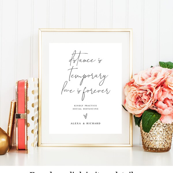 Distance Sign - Etsy