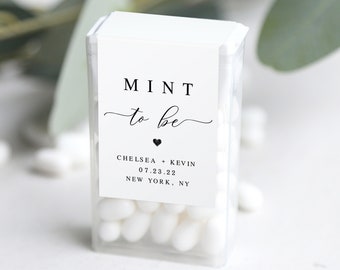 Engagement Party Tic Tac Label Template, Mint To Be Wraparound, Try Before You Buy, Printable Party Favor Sticker, Bridal Shower DIY #vmt410