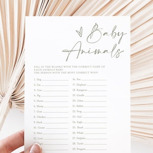 Baby Animal Match Game, Editable Baby Animal Matching Game With Answer Key, Name the Baby Animal, Printable Match the Baby Animals #f41