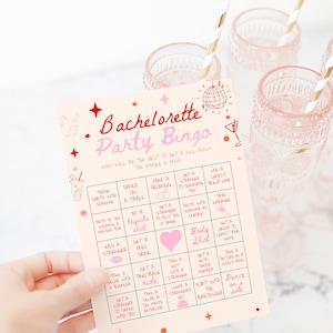 Bachelorette Games, Bachelorette Party Bingo Game, Disco Bridal Shower Games, Bachelorette Weekend Games, Girls Night Hen Party Games #c97p