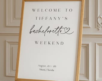 Hens Party Welcome Sign, Minimalist Hen Party Sign, Bachelorette Party Welcome Sign, Modern Hens Party Welcome Sign, Wife of The Party #f38