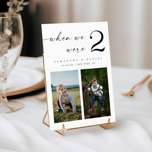 Photo de numéros de table de mariage, photos de numéros de table à imprimer, quand nous avions un âge, numéros de table, numéro de table de mariage avec un enfant, photo #f37