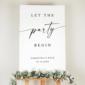 Wedding Welcome Sign Template, Minimalist Welcome To Our Beginning Sign Printable, Welcome To Our Beginning Template, Fully Editable #f37