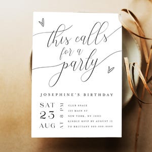 Let&#39;s Celebrate Party Invitation, Surprise Party Invite, Special Event Online Invitation Lets Celebrate This Calls For A Party Invite #vmt12