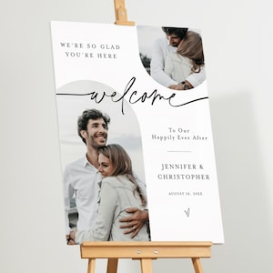 Happily Ever After Party Welcome Sign, Reception Welcome Sign, Welcome To Our Happily Ever After Party #f38