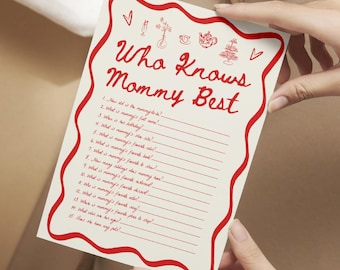 Ciao Bambino Baby Shower Game, Italian Theme Decor, Hand Drawn Baby Brunch Decorations 5x7 #c97