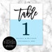 Wine label table numbers template Wine table number label Wine | Etsy