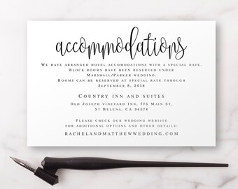 accomodations card editable templates accommodation insert templates wedding invitation enclosure cards wedding template printable vm41 - Wedding Accommodation Card accomodations card editable templates accommodation insert templates wedding invitation enclosure cards wedding template printable vm41 - Wedding Accommodation Card