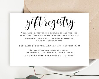 registry inserts
