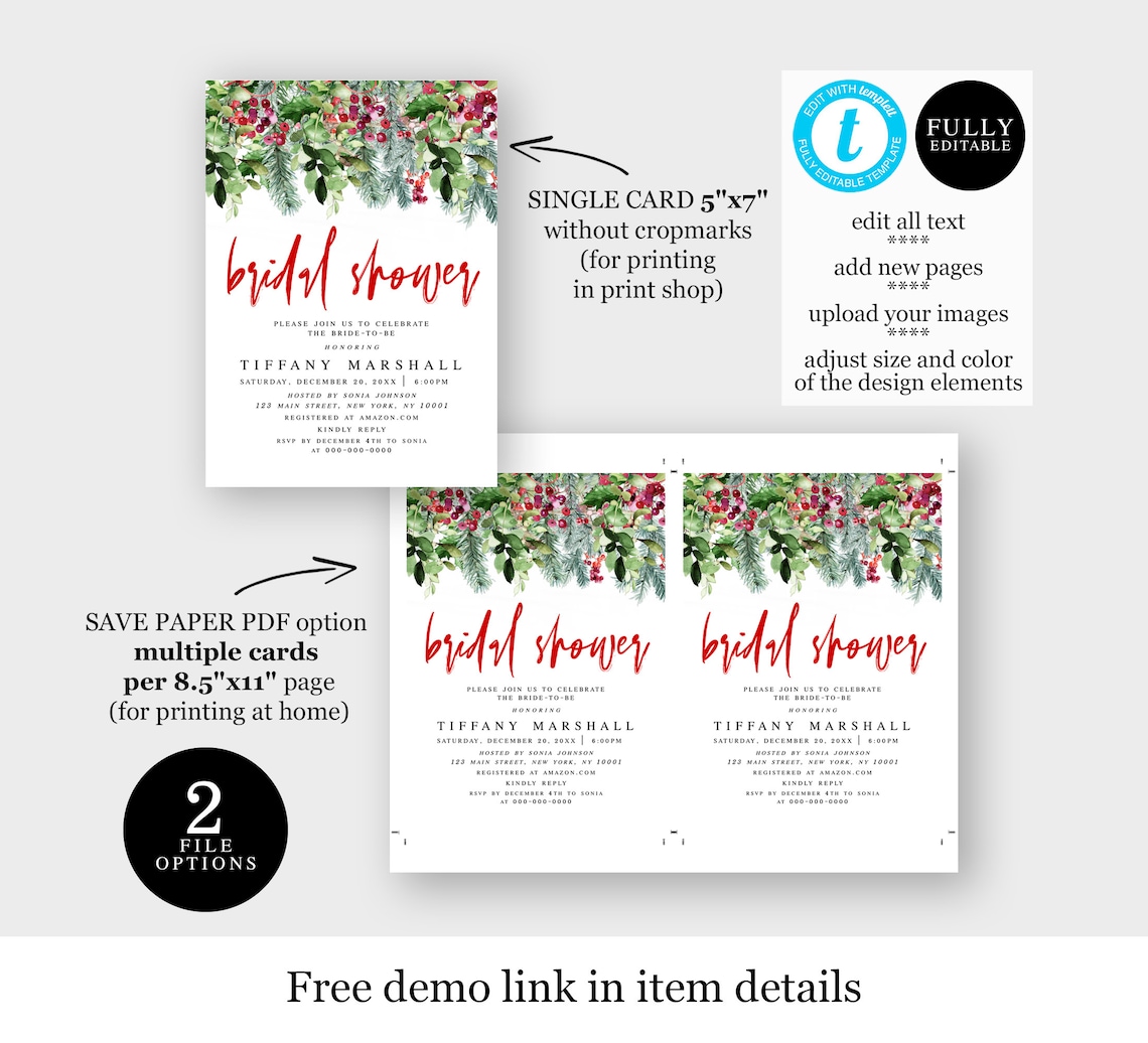 Printable Invitation Bridal Shower