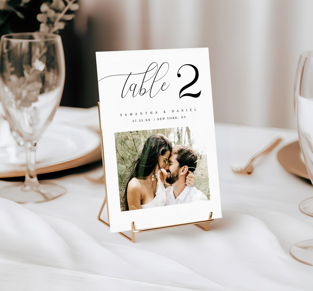 Printable Table Numbers, Wedding Template, Templett, 100% Editable Text ...