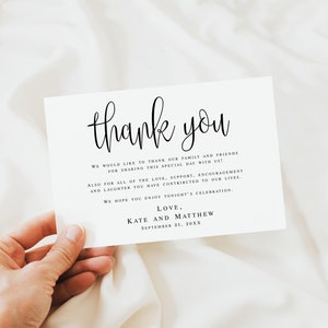 Image 3 for Wedding Thank You Note Template