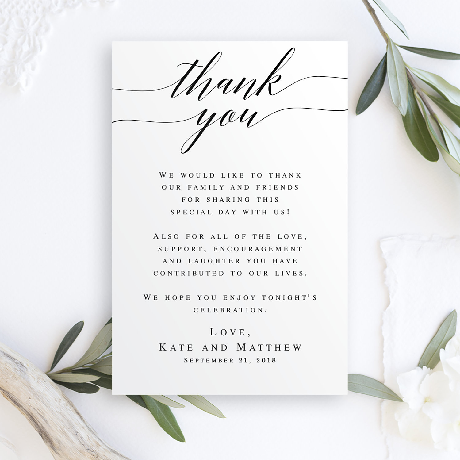 Wedding thank you letters instant download Editable templates