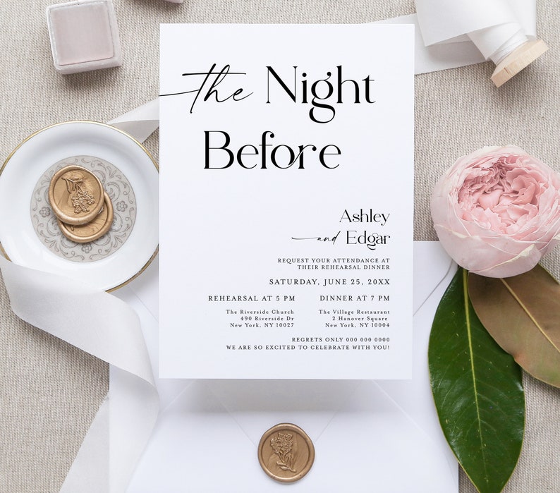 Rehearsal dinner invitation template Rehearsal invitation template download Pre wedding party invitation Instant download Dinner ideas #f40 image 3