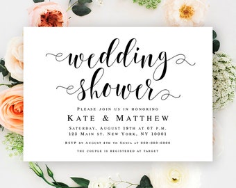 Autumn shower invitation template Wedding shower invitation instant download Couples invitation pdf Wedding shower invites printable #vm31