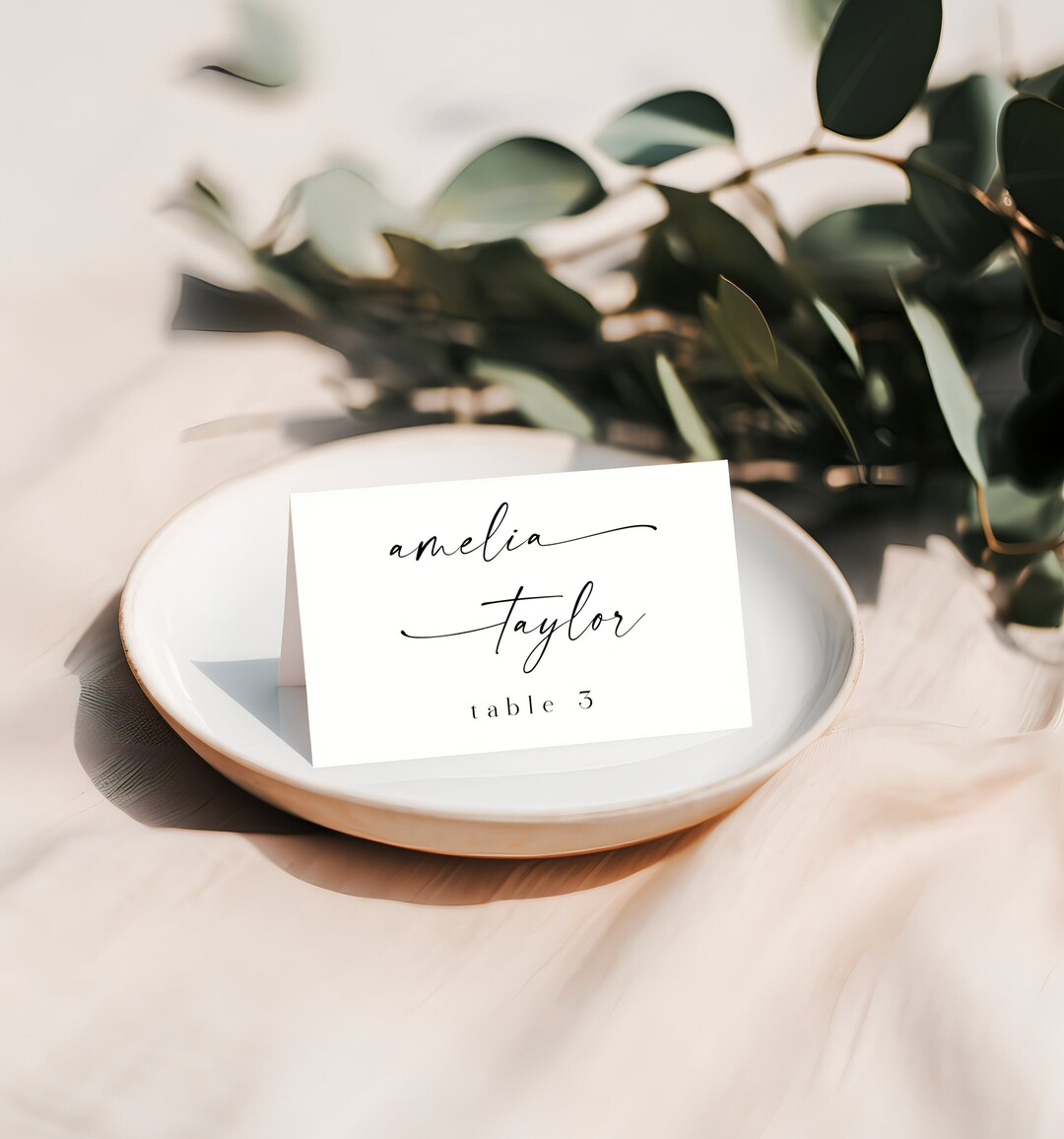 Wedding Name Cards Template, Wedding Place Cards, Printable Name Cards