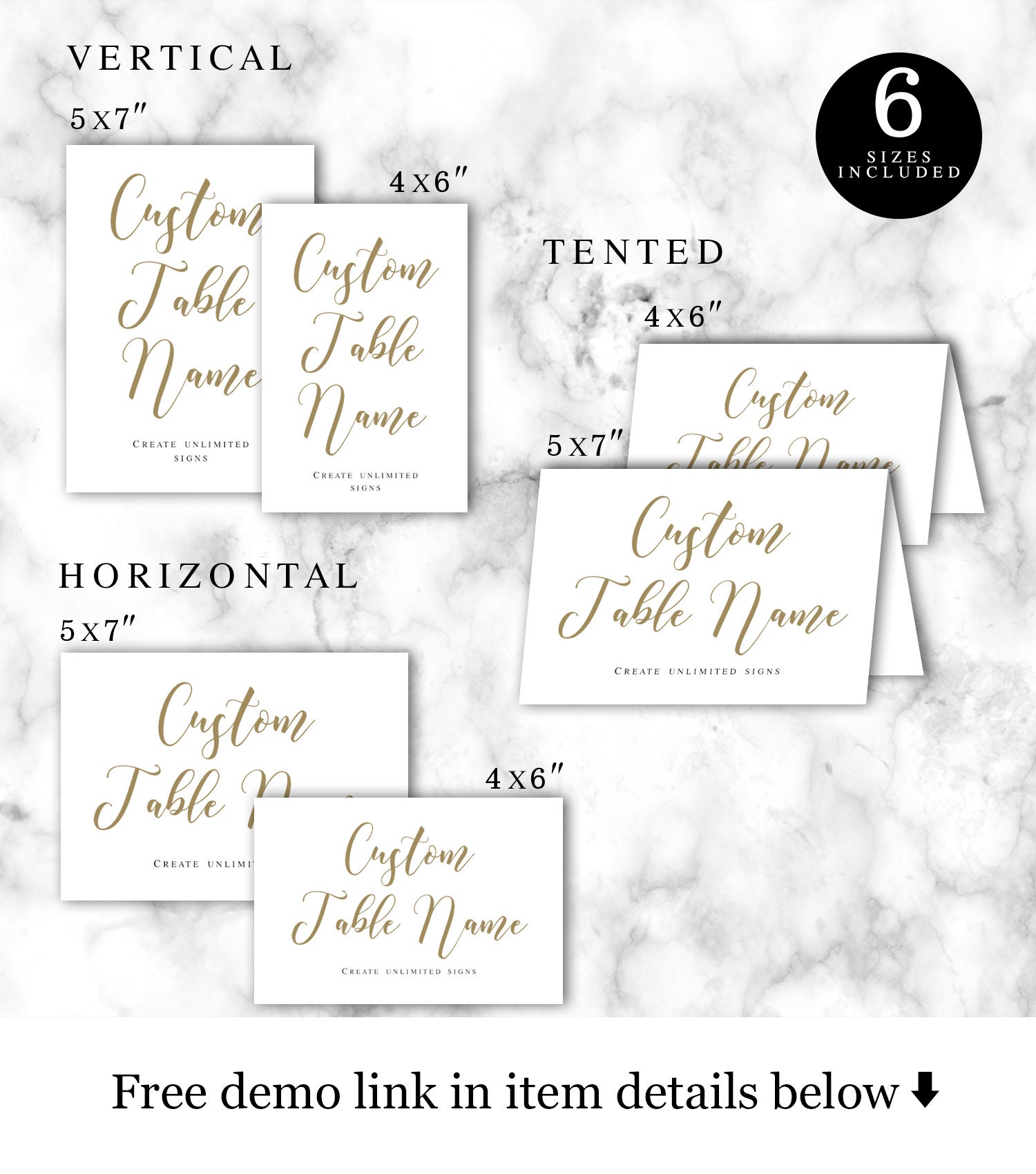 Reception Table Name Template 100 Editable Personalized Etsy