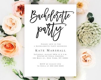 Bachelorette party invitation template Bachelorette party invite download Bachelorette printable DIY bachelorette party Bachelorette pdf