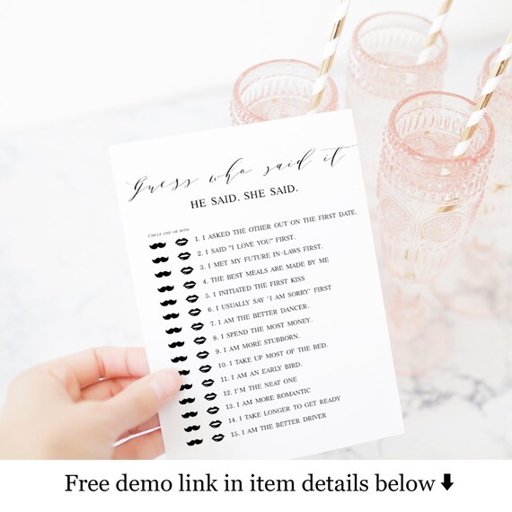 Printable Games for Bridal Shower Fully Editable Template - Etsy