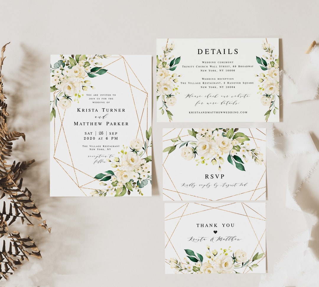 Wedding Invite Sets Printable Templates Try Before You Buy 100% ...