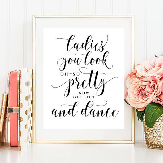 Wedding Bathroom Sign Funny Wedding Signs Wedding Decor Rustic Etsy