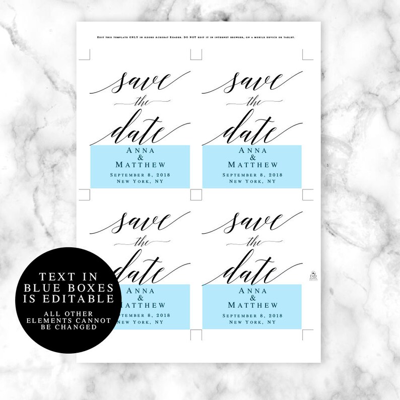 Wedding Save the Date Template Save the Date Wine Label Save Etsy