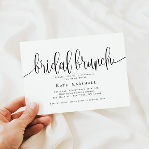 Editable bridal shower invitation Bridesmaid brunch invitation Bride invitation template pdf Bridal brunch invitation instant download pdf image 5