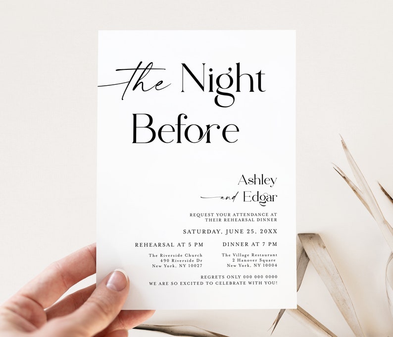 Rehearsal dinner invitation template Rehearsal invitation template download Pre wedding party invitation Instant download Dinner ideas #f40 image 2