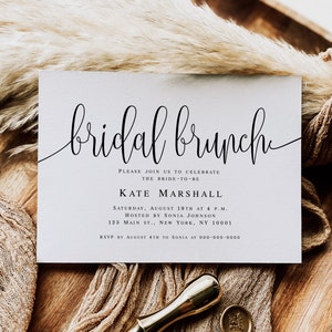 Editable bridal shower invitation Bridesmaid brunch invitation Bride invitation template pdf Bridal brunch invitation instant download pdf image 6