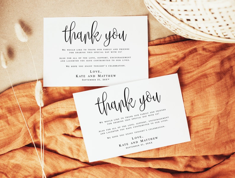 Thank You Notes For Wedding Gifts Templates - Ablebionics