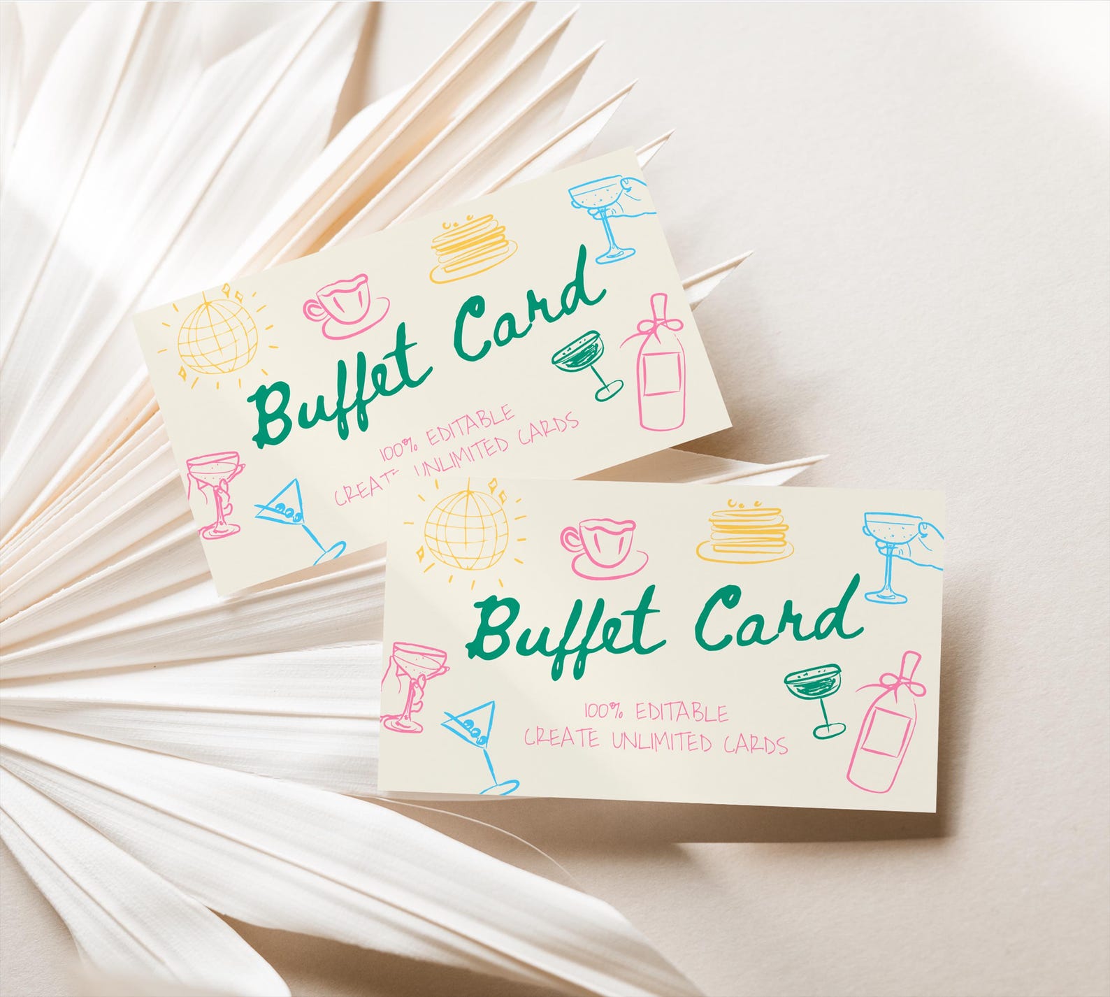 Editable Food Label Cards: Wedding Buffet Tags (digital Download) - Etsy
