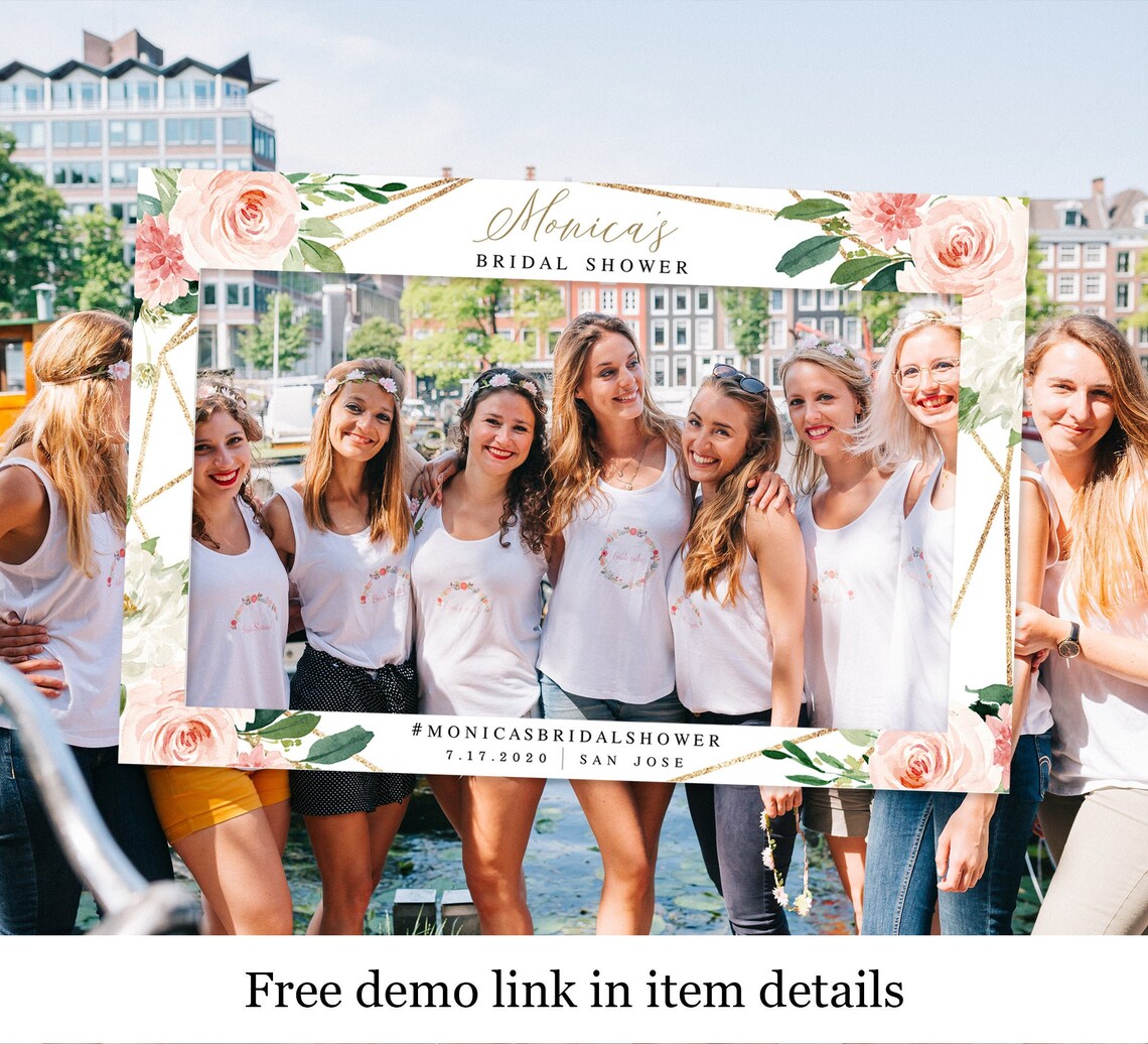 Landscape Photo Prop Frame Template Photobooth Templett Etsy