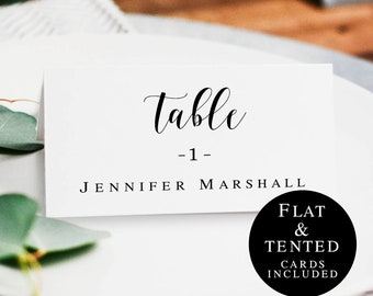 DIY place cards Wedding place cards template rustic Table seating cards template Printable table cards Wedding seating cards template #vm31