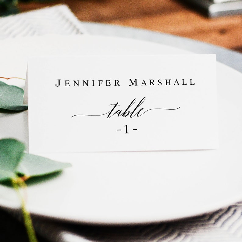 DIY Place Cards Wedding Place Cards Template Rustic Table Etsy